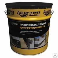 фото Мастика битумная AquaMast 18 кг (гидроизоляция фундамента) холодная