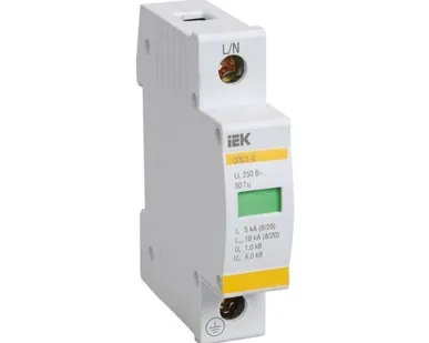 фото Ограничитель перенапряжения ОПС1-B 1п 30кА 400В ИЭК