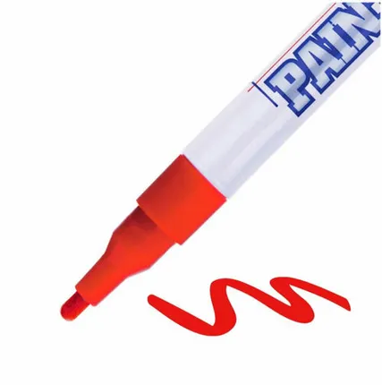 Фото №0 Маркер-краска MunHwa "Slim" красная, 2мм, нитро-основа