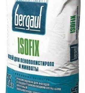 фото Клей "Бергауф Isofix для пенополистирола и минваты