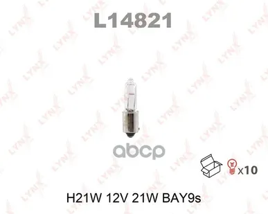 фото Лампа H21w 12V Bay9s LYNXauto арт. L14821