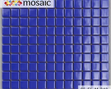 фото Мозаика стеклянная Синия 25-FL-M-042