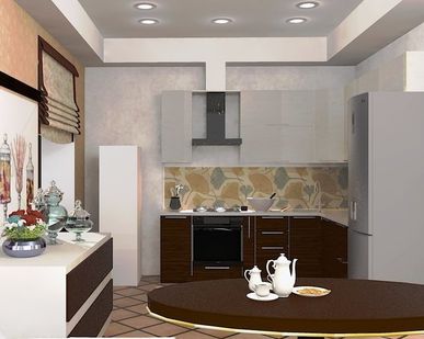 фото Дизайн кухни. Интерьер в 3D