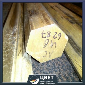 Фото №0 Бронзовый шестигранник 24 мм БРАЖН10-4-4