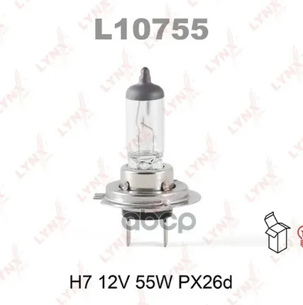 Фото №0 Лампа H7 12V 55W Px26d LYNXauto арт. L10755