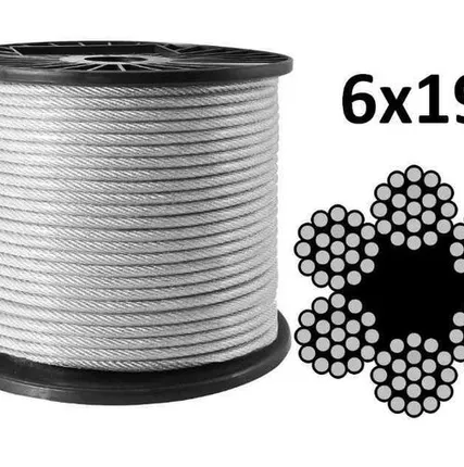 Фото №0 Трос стальной 12мм 6х19+FC цинк (РФ)