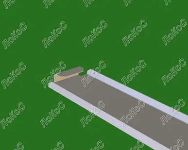 фото Заглушка 1200*60мм, окрашенная, белая