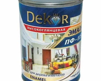фото Эмаль ПФ-115 вишнёвая 1,8 кг Dekor