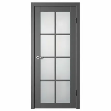 Фото №0 Дверь межкомнатная ПО С5 (Classic) стекло матовое, эмалит, Серый 2000х800мм