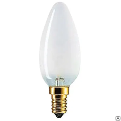 Фото №0 Лампа свеча мат. 60w B35 Е14 Philips