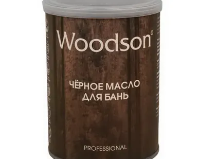 фото Масло чёрное для защиты древесины для бани и сауны WoodSon, 2,4 л (арт. WMCH2)