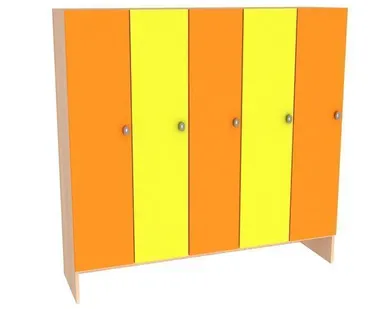 фото Детский шкафчик в раздевалку для детского сада