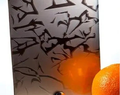 фото Зеркало декоративное узорчатое химического травления АЙС бронза