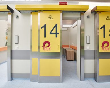 фото Телескопическая автоматическая рентгенозащитная дверь "Роси"