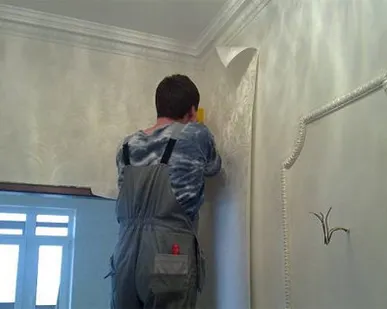 фото Поклейка обоев