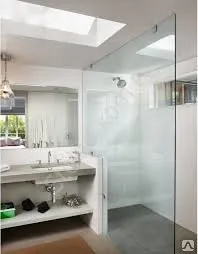 Фото №0 Цельностеклянные душевые перегородки