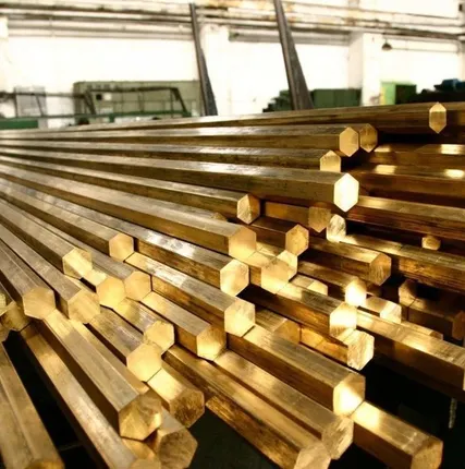 Фото №0 Шестигранник латунный ЛС59-1 13 мм ДШГПП (латунный прокат)