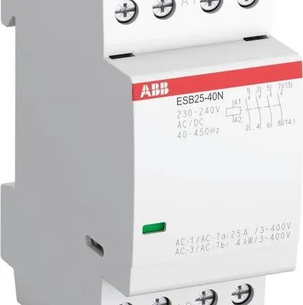 Фото №0 Контактор ESB25-40N-01 модульный (25А АС-1 4НО) катушка 24В AC/DC ABB 1SAE231111R0140