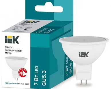 фото IEK Лампа светодиод. 7/4000/GU5.3/MR16 IEK