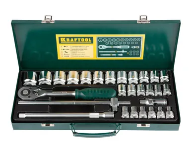 фото Набор головок торцевых Kraftool 27892-H28 / 28 предметов