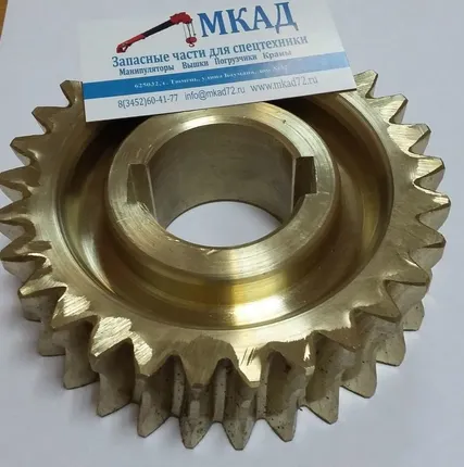 Фото №0 Шестерня бронзовая редуктора поворота Unic 29 зубьев