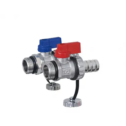 Фото №0 Пара дренажных кранов 1/2" н.р. (Ду 15) для шланга Ø 12 мм TIM