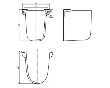 фото Полупьедестал для раковины IFO Frisk RS02112