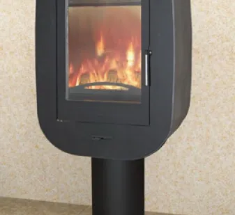 фото Печь камин МЕТА Луара (отопительная, пристенная, на стойке)
