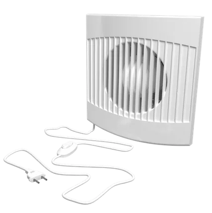 Фото №0 Вентилятор осевой вытяжной COMFORT 4С-01 D100 с обратным клапаном, сетевым кабелем и выключателем Era