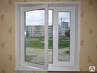 фото Окно ПВХ 1350х1350 профиль 58мм, 3 стекла