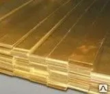 Фото №0 Полоса латунная 1 Л63, ЛС59-1 по ГОСТ 2208-2007