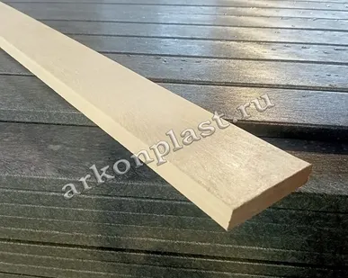 фото Штакетник прямой пластиковый 15*75*2000 светлый 