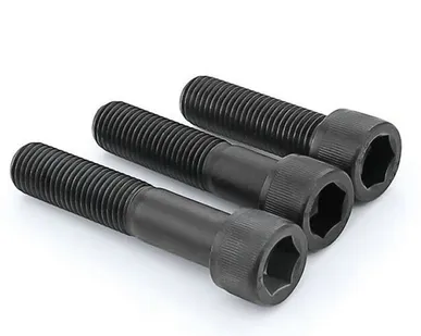 фото Болт (винт) DIN 912 с внутренним шестигранником 10х1,25х40 полная резьба класс прочности 12.9, оксидированная сталь