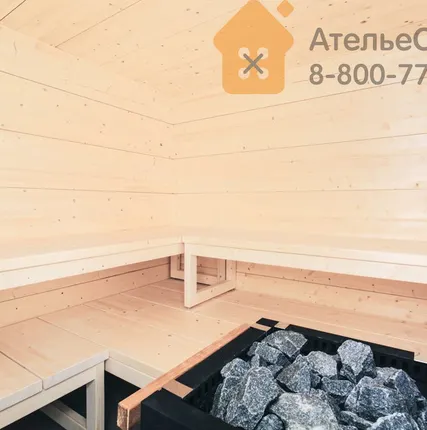 Фото №1 Сауна Harvia Solide Indoor S2122LD (2085х2140х2100 мм, с электрической печью в комплекте)