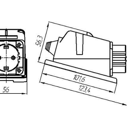 Фото №0 Вилка для открытой установки СС11-3х32-053.3