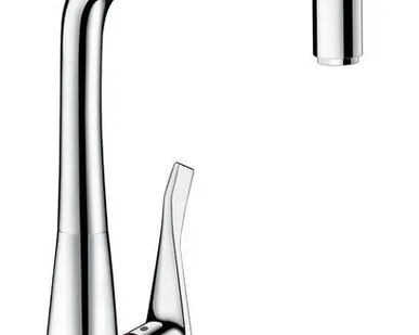 фото Смеситель для кухни 320 с выдвижным изливом Hansgrohe Metris Select 1488400
