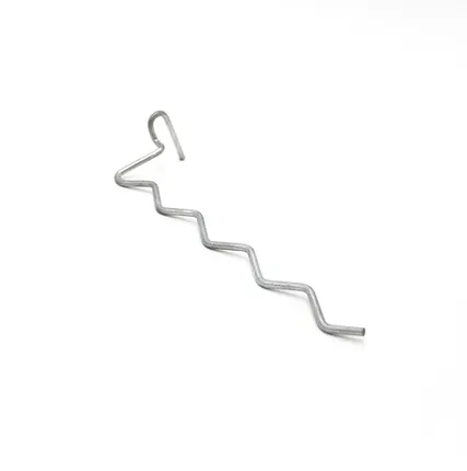 Фото №0 Крючок-змейка на экономпанель, L=200мм, цинк
