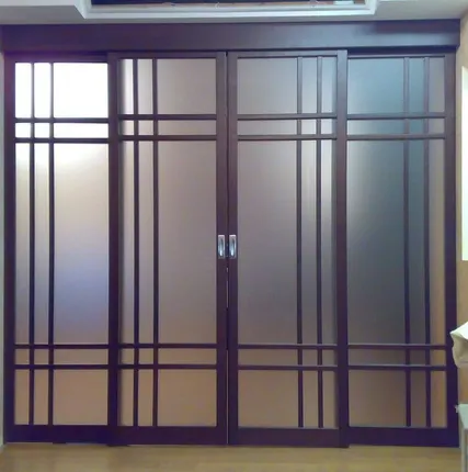 Фото №0 Перегородка стеклянная раздвижная, двери
