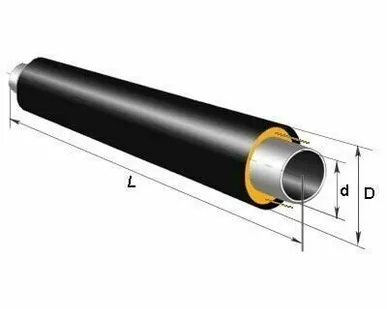 фото Труба ППУ-ПЭ 76 Тип 1 черная