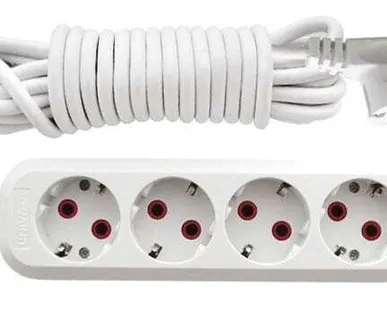 фото Удлинитель 4х3м с заземл. 10А IP20 У10-555 ПВС 3х0.75 UNIVersal 555-03