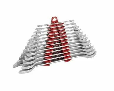 фото Набор ключей рожковых двусторонних, удлиненных, дюймовых 1/4"-1 1/8", 12 предметов IZELTAS, 0161002112, 13000000136