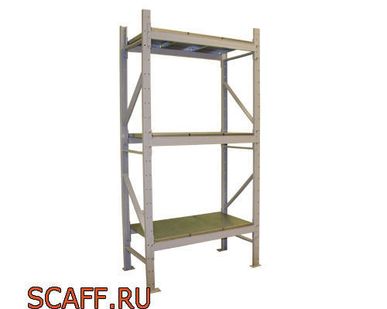 фото Среднегрузовой металлический стеллаж СГР 100х50х200-3