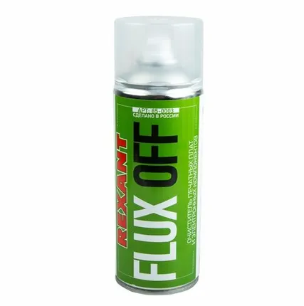 Фото №0 Аэрозоль для электроники Rexant Очиститель печатных плат FLUX OFF, REXANT, 400 мл, аэрозоль (85-0003)