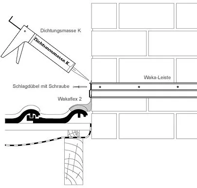 Фото №2 Гидроизоляционная лента для примыканий Wakaflex ВАКАФЛЕКС