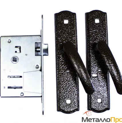 Фото №0 Замок врезной с ручками (медь) ЗЕНИТ/Avers