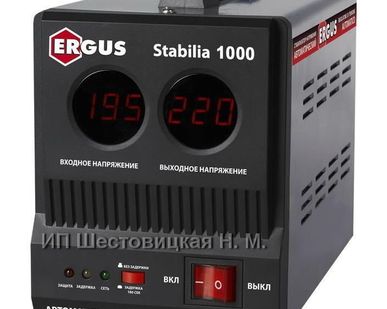 фото Стабилизатор напряжения QE (Ergus) Stabilia 1000 (1000 ВА, 140-270 В)
