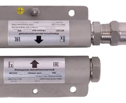 Фото №0 ИО102-ВЗ А "Атон" исп.12, алюминиевый сплав Извещатель охранный точечный магнитоконтактный взрывозащищенный