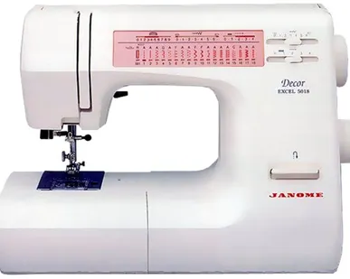 фото Швейная машина Janome Decor Excel 5018, белый