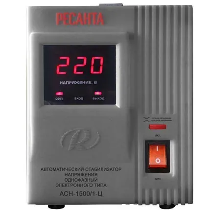 Фото №0 Стабилизатор АСН- 1 500/1-Ц (140-260в, 1500вт, при U=190вольт)