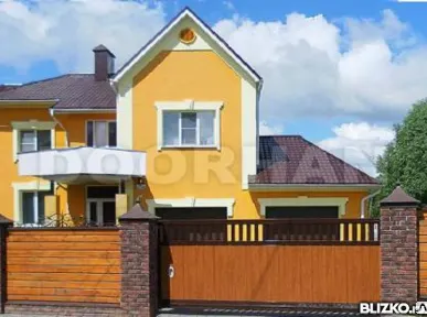 фото Откатные ворота из сэндвич-панели 4000*2100 мм